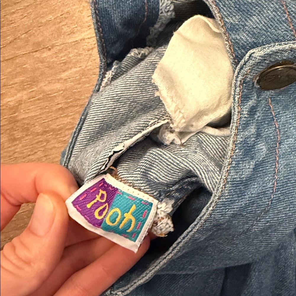 Vintage Denim Pooh Bear Dress - Picture 2 of 4